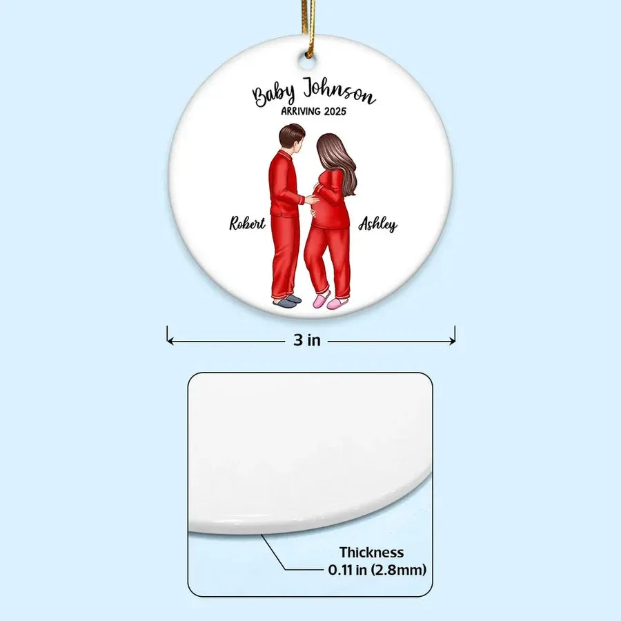 Expecting Parents Ceramic Ornament