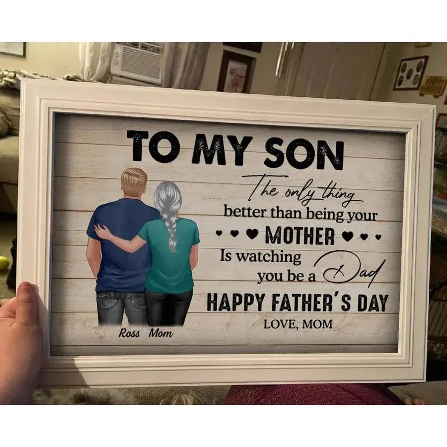 Personalized Son’s Fatherhood Poster or Canvas