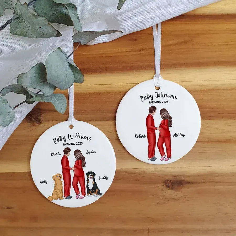 Expecting Parents Ceramic Ornament