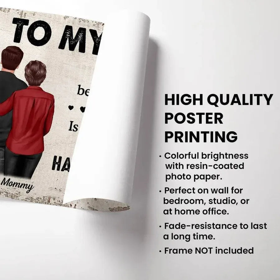 Personalized Son’s Fatherhood Poster or Canvas
