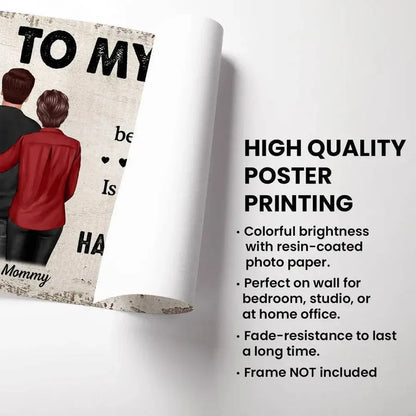 Personalized Son’s Fatherhood Poster or Canvas
