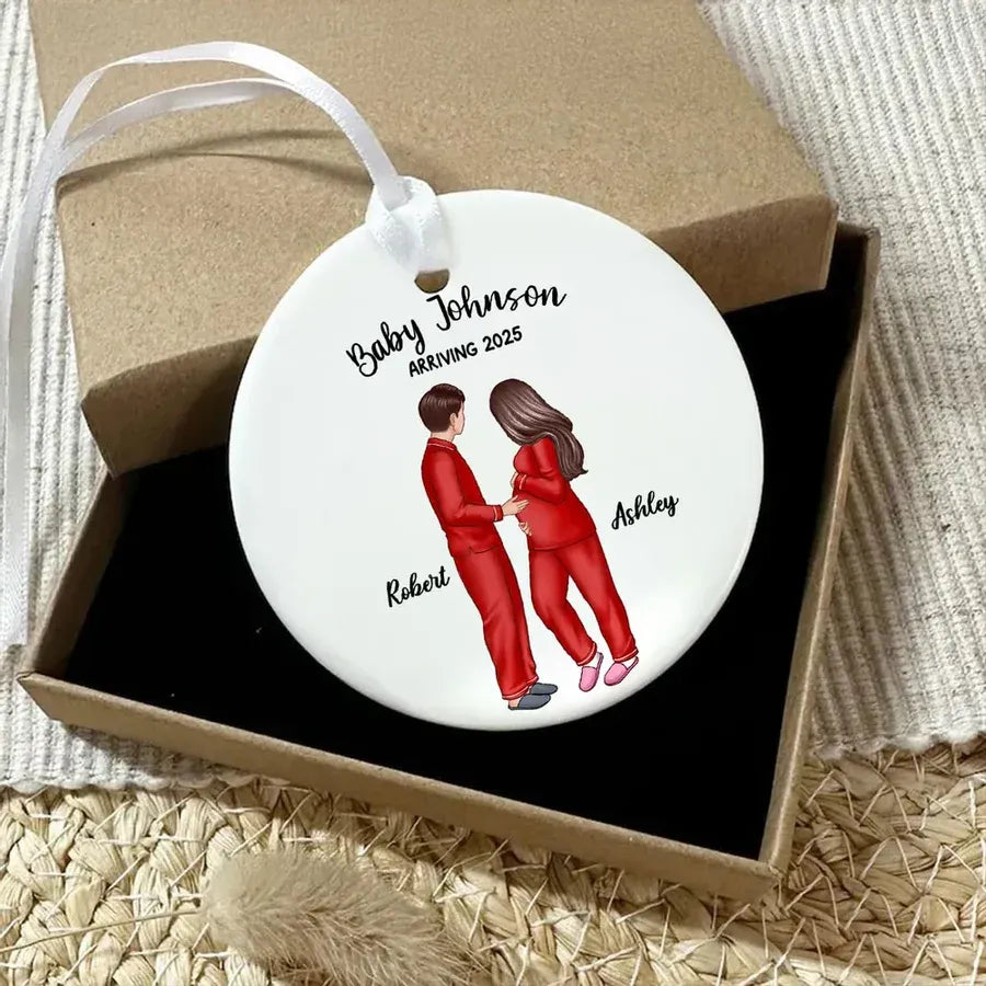 Expecting Parents Ceramic Ornament