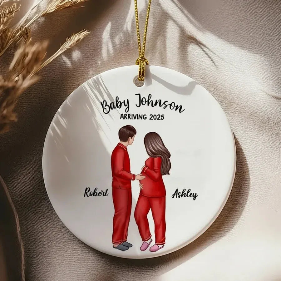 Expecting Parents Ceramic Ornament